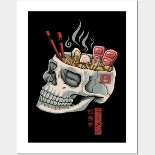 Ramen Skull Posters and Art